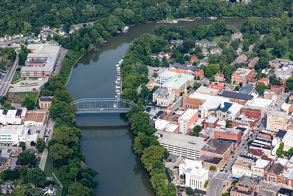 Downtown, Singing Bridge, Aerial