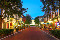 St Clair Street,  Frankfort Kentucky, Apr 2013at Dusk, Aug 2016