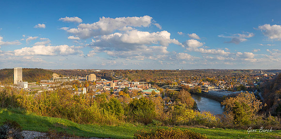 Frankfort Kentucky panorama, Fall-2017