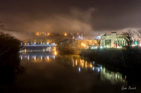 Frankfort, Kentucky Singing Bridge, Ky River at Night