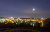 Moonrise Over Frankfort, Kentucky March 2015