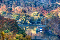Frankfort Kentucky, Singing Bridge from Cemetery, Fall 2014