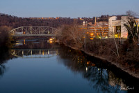 Singing Bridge, Ky River at Dusk, Dec 2017