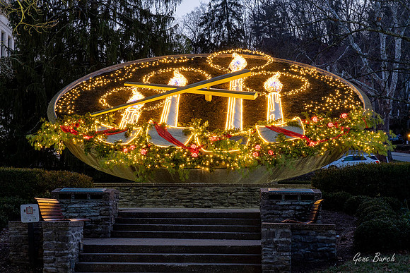 Floral Clock at Christmas 2019